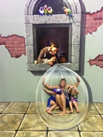 Captured inside a bubble