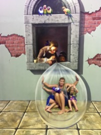 Captured inside a bubble